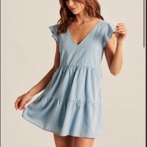 Abercrombie V Neck Babydoll Dress Small Petite
